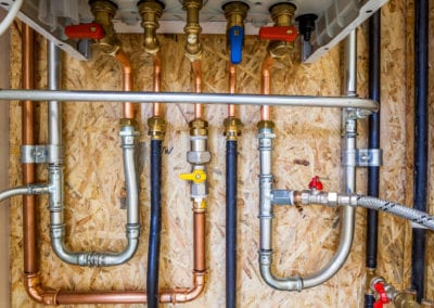 connection of heating and hot water