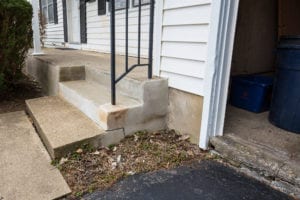 old concrete steps