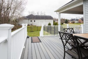 new deck and siding - external renovation