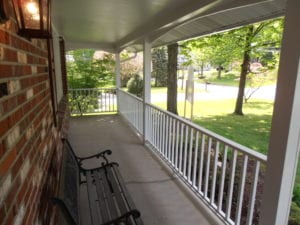 new front porch and rails