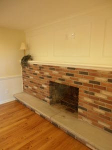 new fireplace and mantel