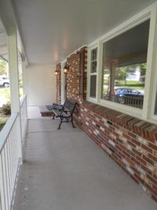renovated front porch