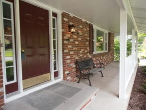 renovated front porch