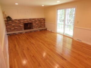 newly installed hardwood floor