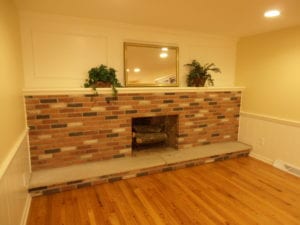 fireplace and mantel, part of a home renovation in syracuse ny